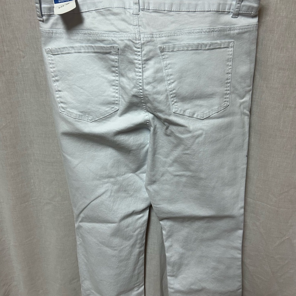 Women’s white denim bootcut jeans size 18W nwt cotton stretch - Picture 8 of 11